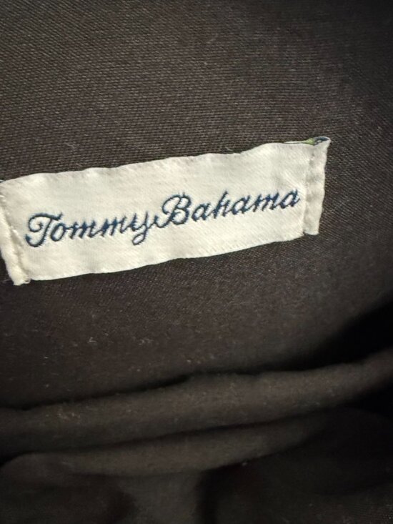 Tommy Bahama Black Nylon & Faux Leather Backpack – Everyday Travel Bag main image 4